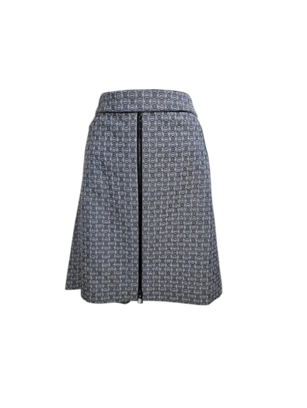 NWT Tory Burch Chaumont Jacquard Chain Pattern Skirt 2 XS